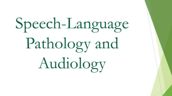 SPEECH-LANGUAGE PATHOLOGY AND AUDIOLOGY